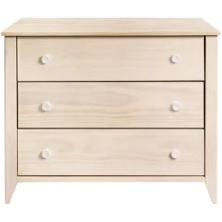 Babyletto Sprout 3-Drawer Changer Dresser w/Removable Changing Tray - Washed Natural / White