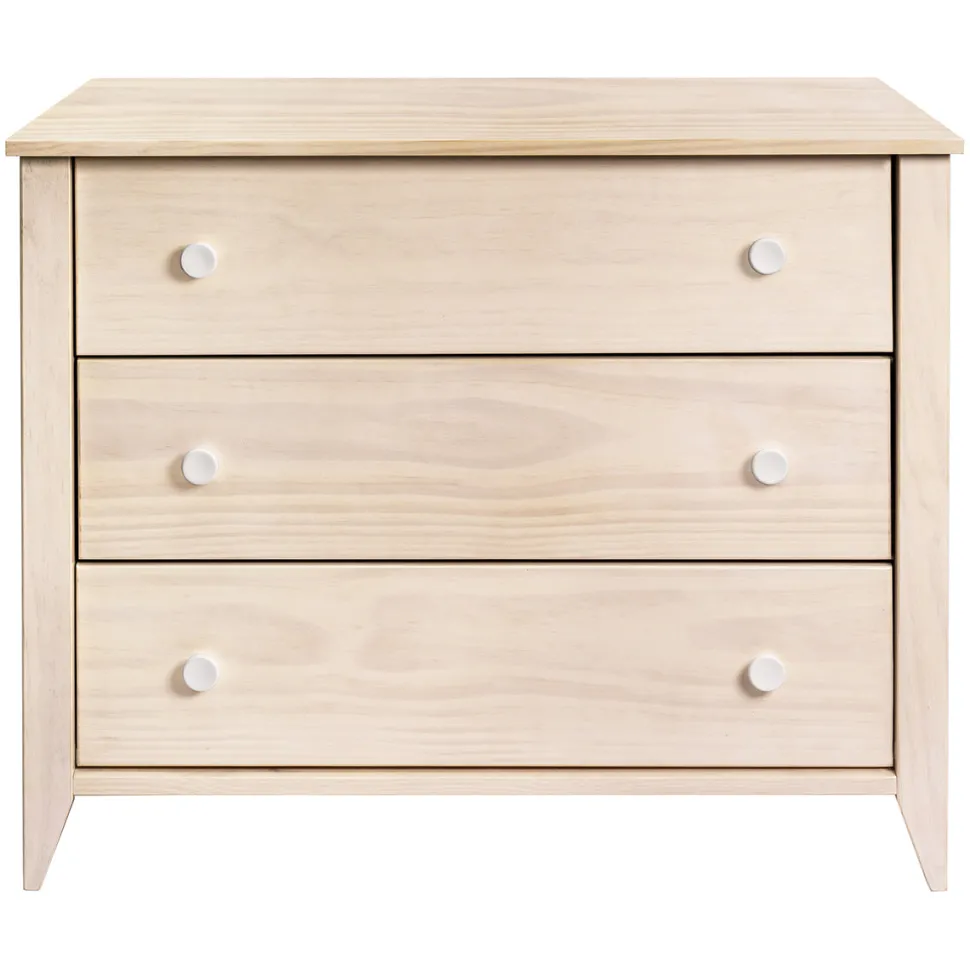 Babyletto Sprout 3-Drawer Changer Dresser w/Removable Changing Tray - Washed Natural / White
