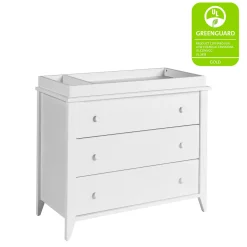 Babyletto Sprout 3-Drawer Changer Dresser w/Removable Changing Tray - White