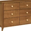 Babyletto Sprout 6-Drawer Double Dresser - Chestnut / Natural