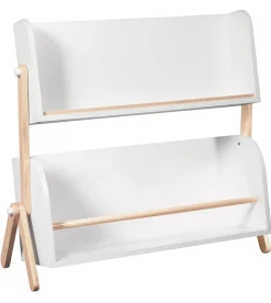 Babyletto Tally Storage and Bookshelf In White and Washed Natural Finish