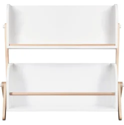 Babyletto Tally Storage and Bookshelf In White and Washed Natural Finish