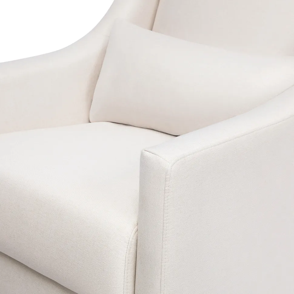 Babyletto Toco Swivel Glider and Ottoman - Performance Cream Eco-Weave