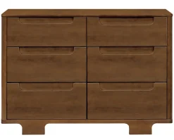 Babyletto Yuzu 6-Drawer Dresser, KD - Natural Walnut