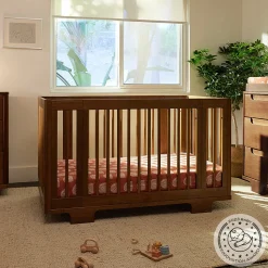 Babyletto Yuzu 8-in-1 Convertible Crib with All-Stages Conversion Kit - Natural Walnut