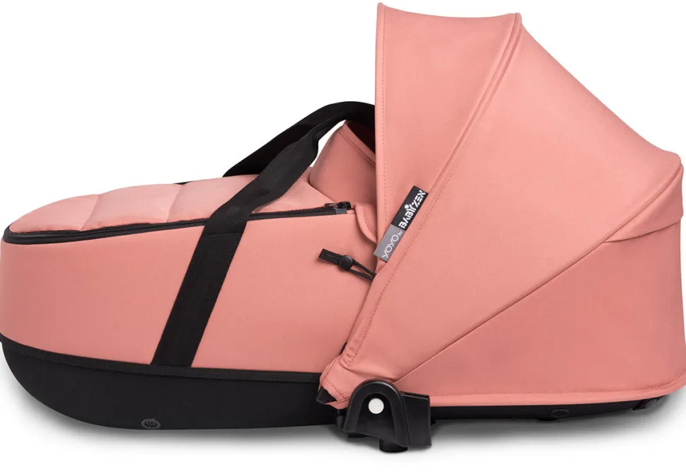 Babyzen YOYO2 Ultra Compact Complete 6+ Stroller with Bassinet Bundle - White/Ginger