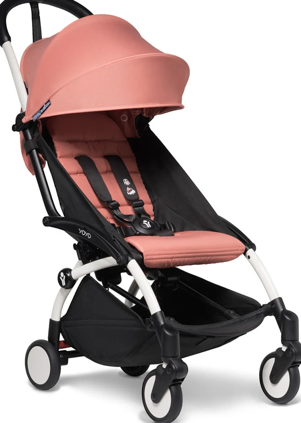 Babyzen YOYO2 Ultra Compact Complete 0+/6+ Stroller - White / Ginger