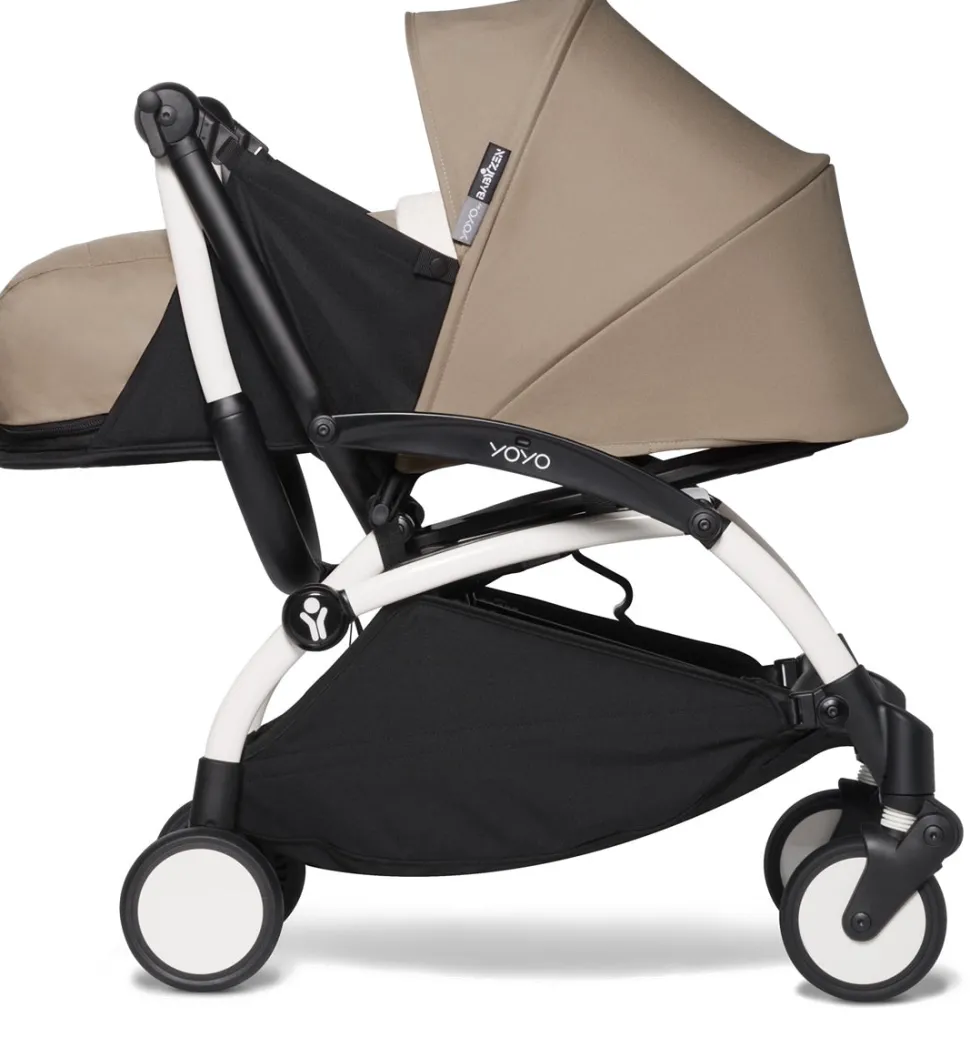 Babyzen YOYO2 Ultra Compact 0+ Stroller - White / Taupe