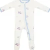 Bamboo Little Zippered Footie - Blue Fish (9-12m)