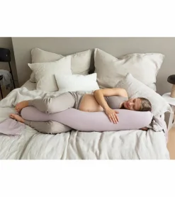 bbhugme Pregnancy Pillow - Dusty Pink / Vanilla