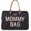 BEABA Childhome Canvas Mommy Bag - Black & Gold