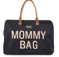BEABA Childhome Canvas Mommy Bag - Black & Gold
