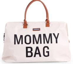 BEABA Childhome Canvas Mommy Bag - Off-White & Black