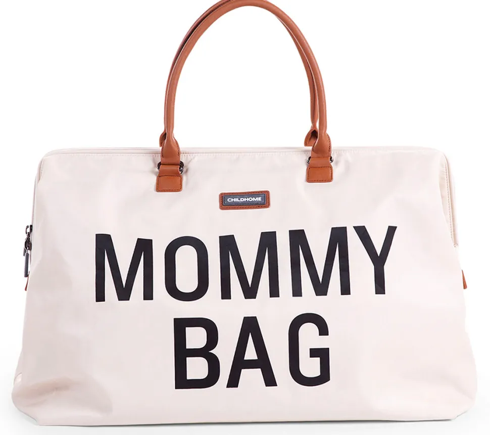 BEABA Childhome Canvas Mommy Bag - Off-White & Black
