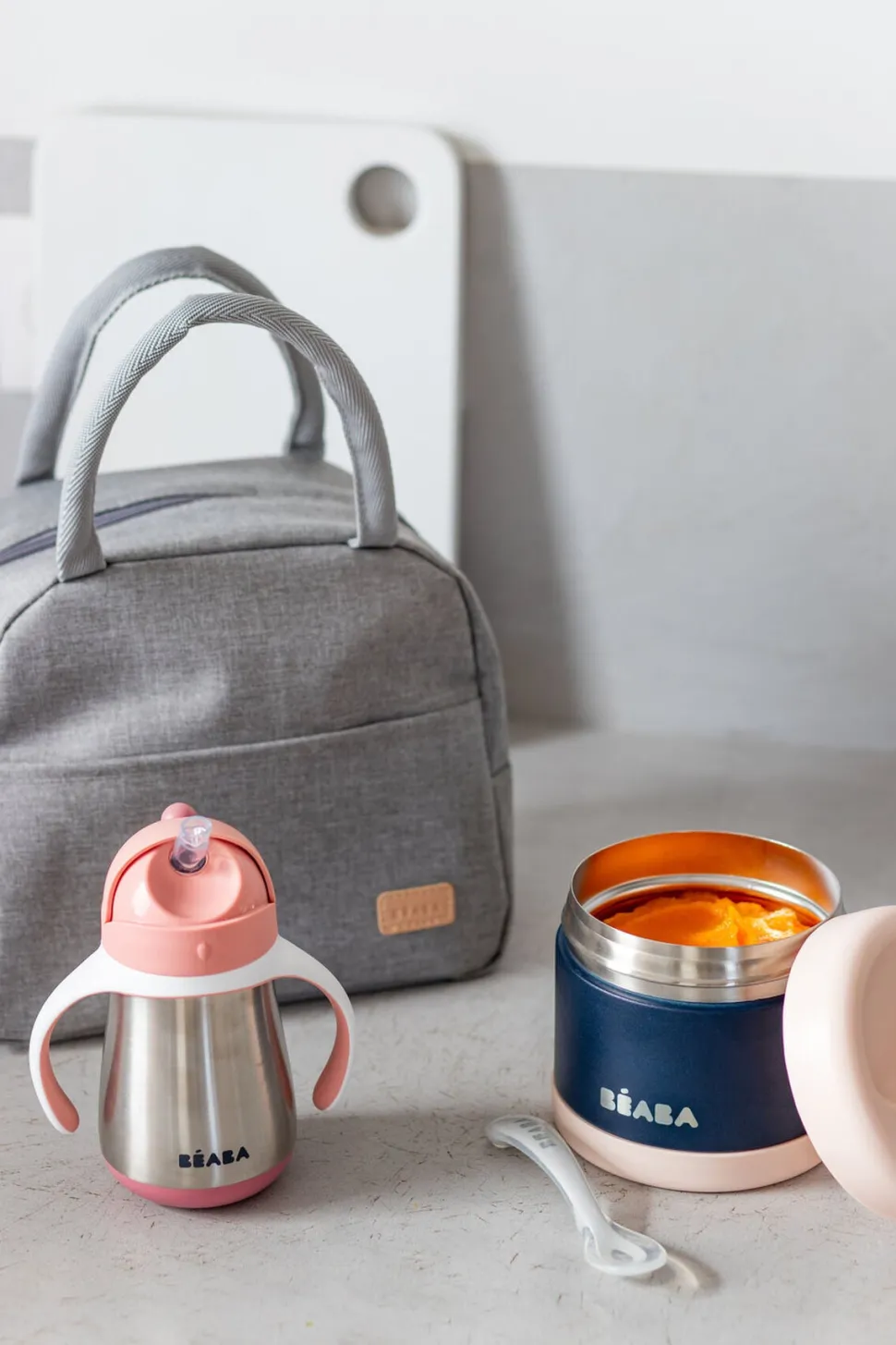 Beaba On-The-Go Meal Set - Rose