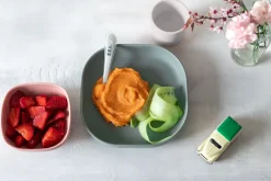 BEABA 4-Piece Silicone Dinner Set - Eucalyptus