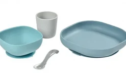 Beaba Silicone Suction Meal Set - Rain