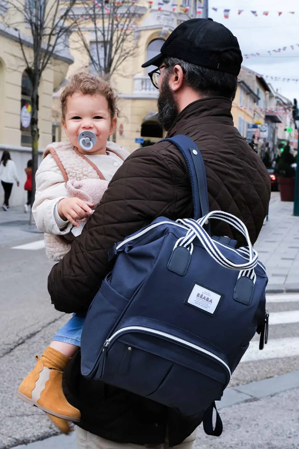 Beaba Wellington Backpack Diaper Bag - Navy