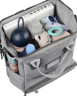 Beaba Wellington Backpack Diaper Bag - Grey