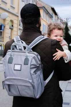 Beaba Wellington Backpack Diaper Bag - Grey