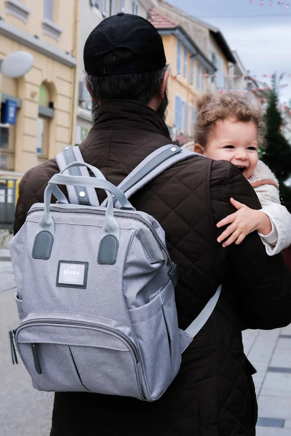 Beaba Wellington Backpack Diaper Bag - Grey