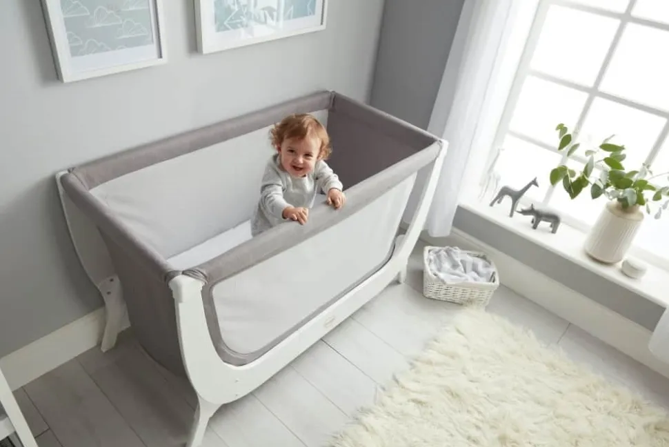 BEABA x Shnuggle Air Full Size Crib Conversion Kit - Dove Grey