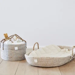 BEBE BASK LILY Diaper Caddy - Dove