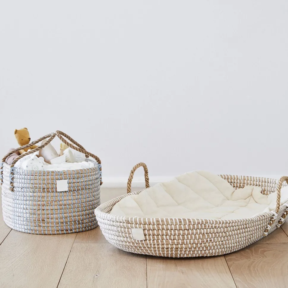 BEBE BASK LILY Diaper Caddy - Dove