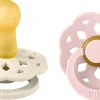 BIBS Boheme Pacifier, 2 Pack - Ivory/Blossom - Size 2 (6+ m)