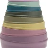 BIBS Wobbly Tower Bright Rainbow