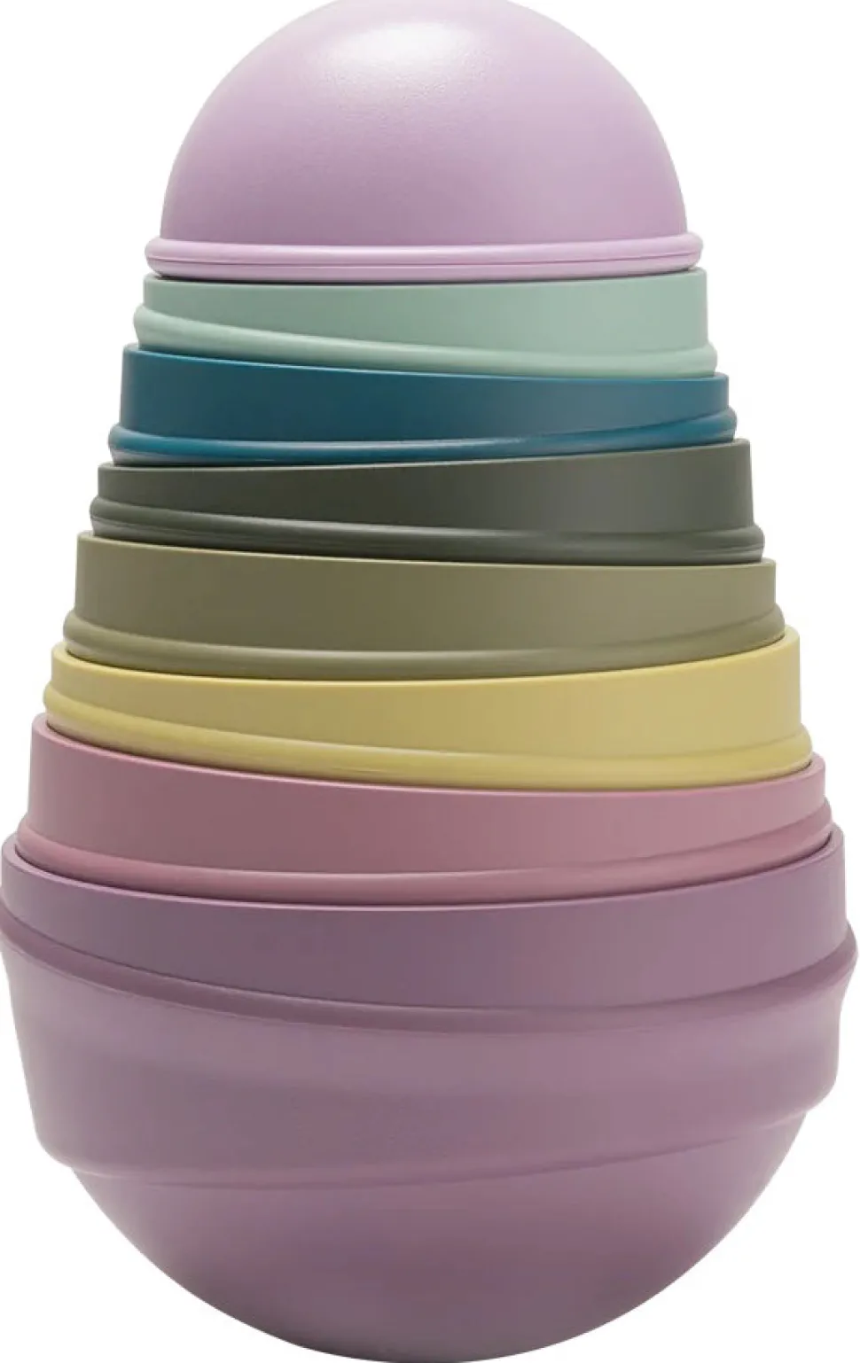 BIBS Wobbly Tower Bright Rainbow