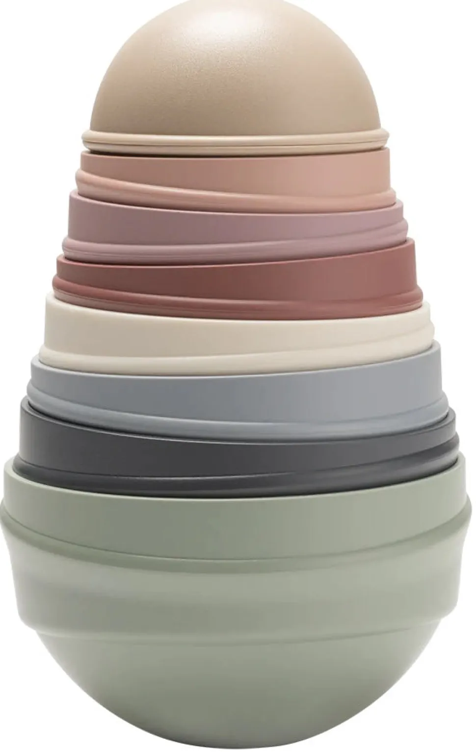 BIBS Wobbly Tower Pastel Rainbow