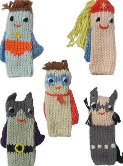 Blabla Kids Finger Puppets, Set of 5 - Super Hero