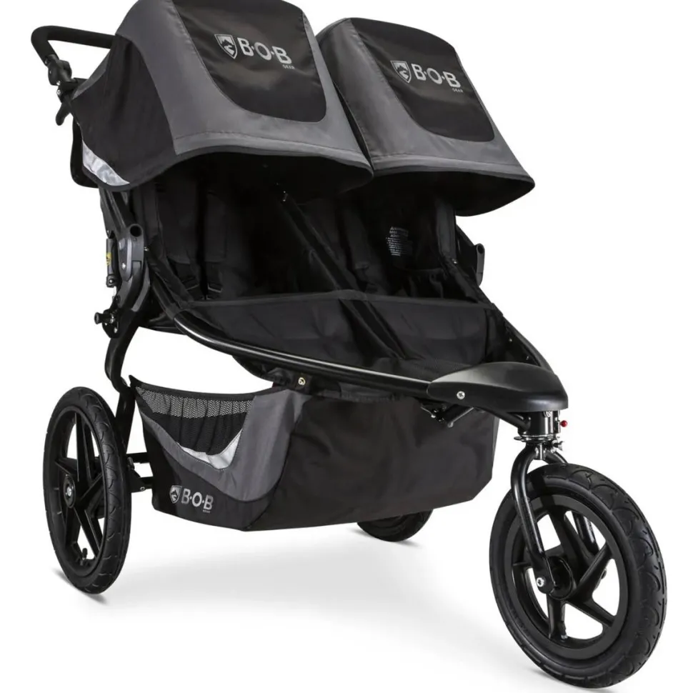 BOB OPEN BOX Revolution Flex 3.0 Duallie Double Jogging Stroller - Graphite Black