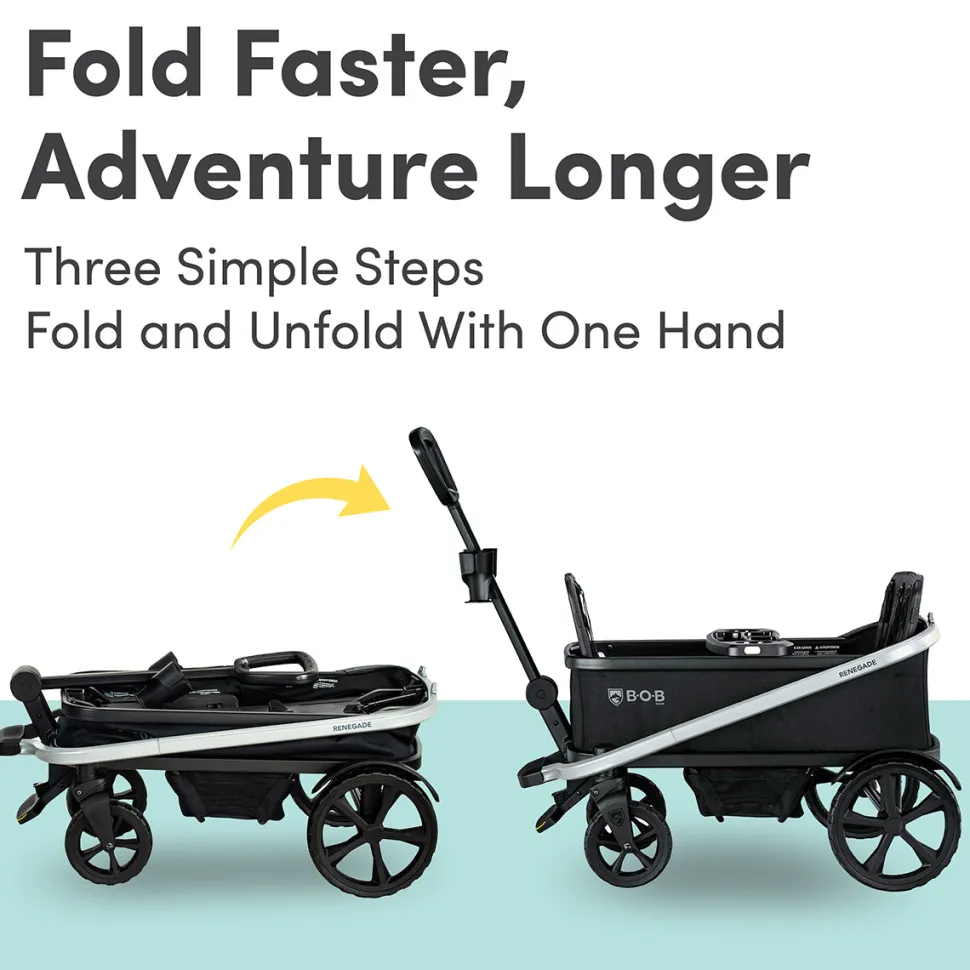 BOB Renegade (3 Seater) Stroller Wagon - Nightfall