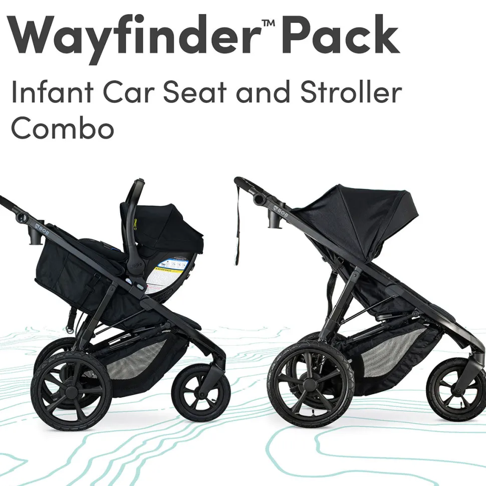 BOB Wayfinder + Champ ClickTight Travel System - Nightfall