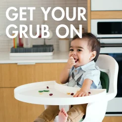 Boon GRUB Dishwasher-Safe Adjustable Baby High Chair - White