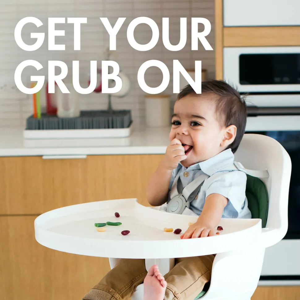 Boon GRUB Dishwasher-Safe Adjustable Baby High Chair - White
