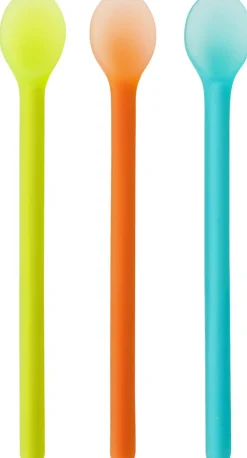 Boon Serve Baby Feeding Spoons 3pk - Green, Orange & Blue