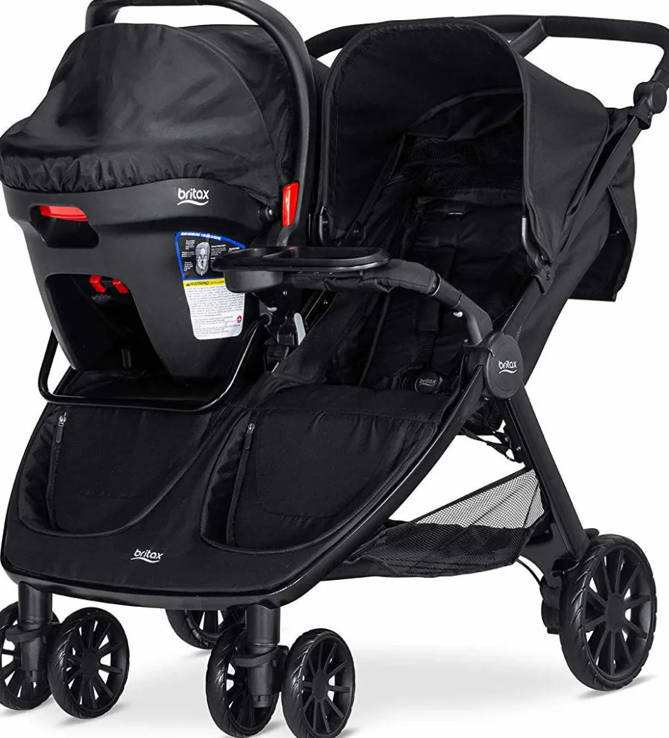 Britax B-Lively Double Infant Car Seat Adapter And Child Tray