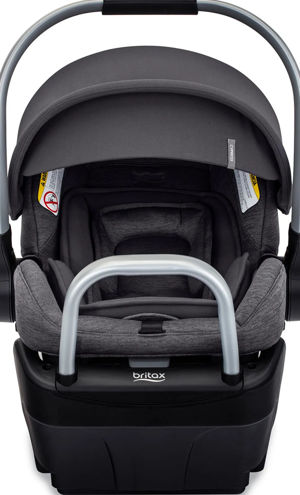 Britax Cypress Infant Car Seat with Alpine Anti-Rebound Base - Ponte Stone