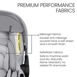 Britax Cypress Infant Car Seat with Alpine Anti-Rebound Base - Ponte Stone
