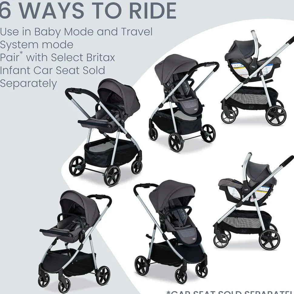 Britax Grove Modular Stroller - Pindot Stone