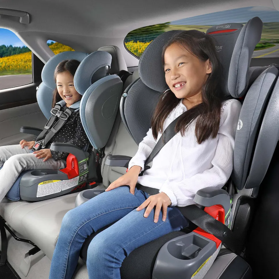 Britax Grow With You ClickTight Harness Booster Car Seat - Black Contour