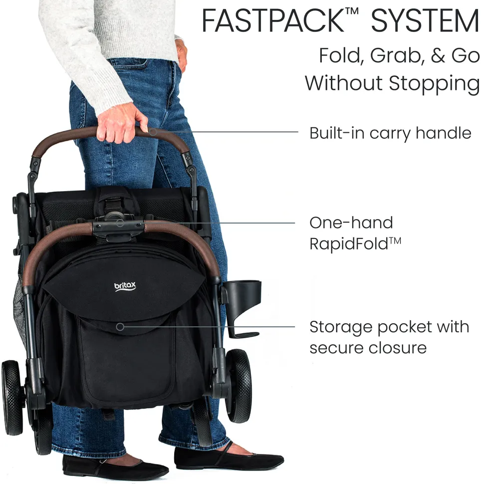 Britax Juniper Compact Stroller - Raven Black