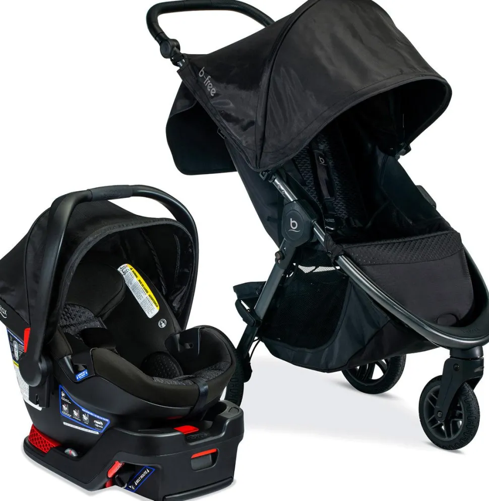 Britax OPEN BOX B-Free & B-Safe Gen2 FlexFit Travel System - Midnight