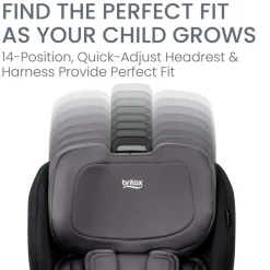 Britax Poplar Narrow Convertible Car Seat - Stone Onyx