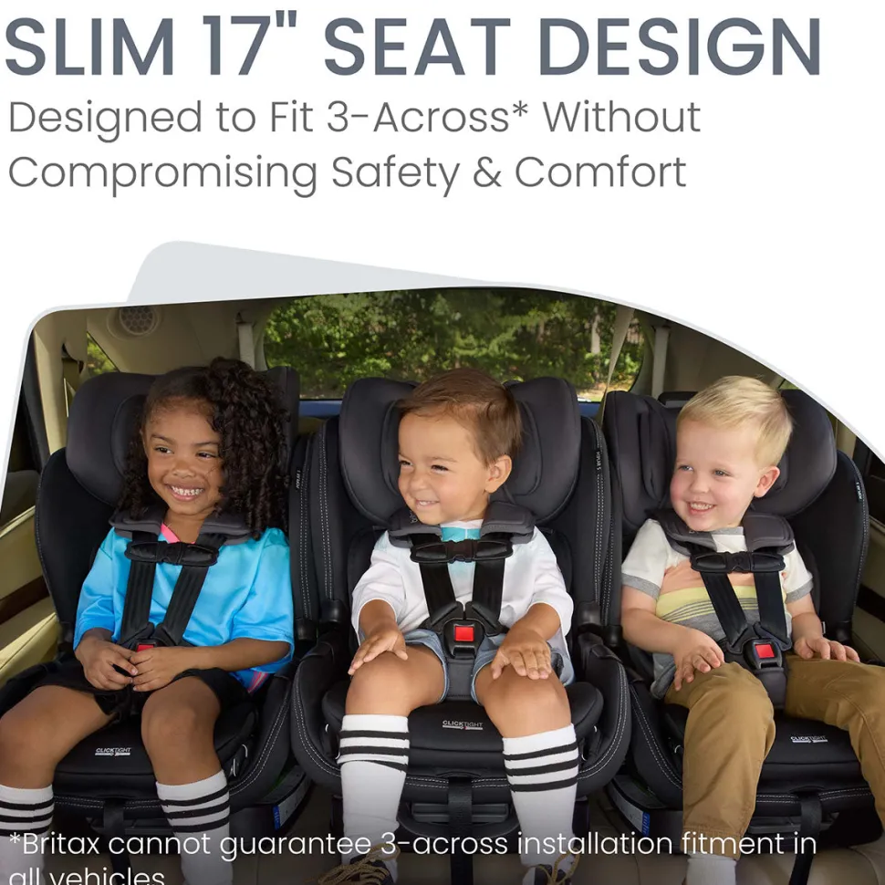 Britax Poplar S Narrow Convertible Car Seat - Stone Onyx
