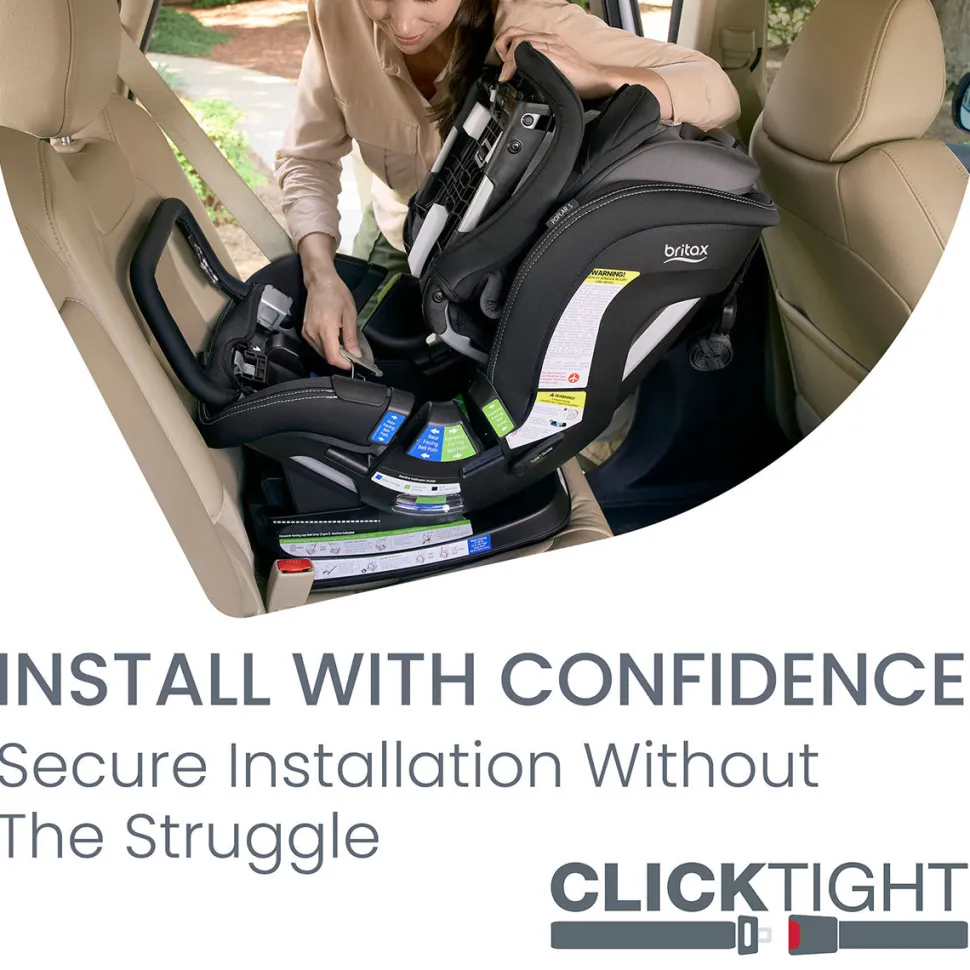 Britax Poplar S Narrow Convertible Car Seat - Stone Onyx