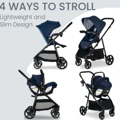 Britax Willow Brook Travel System - Navy Glacier